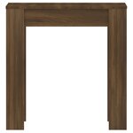 vidaXL Table à dîner Chêne marron 140x74 5x76 cm Bois d'ingénierie