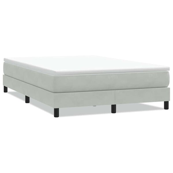vidaXL Sommier à lattes de lit sans matelas gris clair 140x210 cm