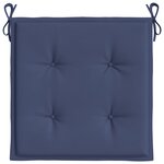 vidaXL Coussins de palette lot de 4 bleu marine 50x50x3cm tissu oxford