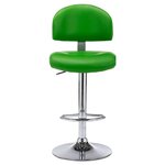 vidaXL Tabouret de bar Vert Similicuir