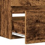 vidaXL Armoire lavabo vieux bois 100x38 5x45 cm bois d'ingénierie