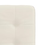 vidaXL Chaises à manger lot de 2 Crème Velours