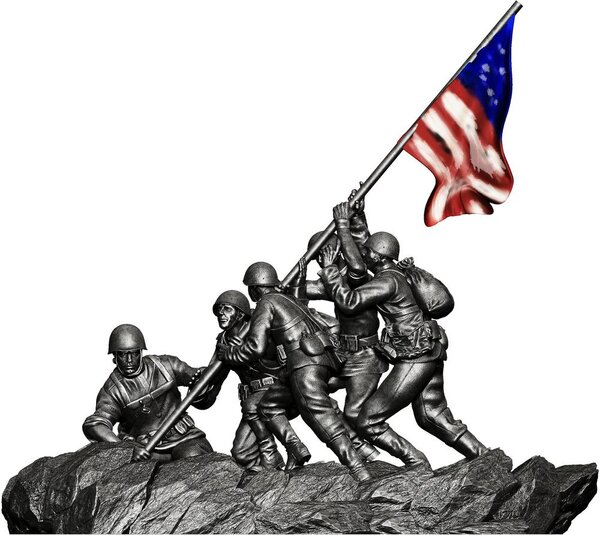 Pièce de monnaie en Argent 10 Cedis g 62.2 (2 oz) Millésime 2026 MARINE CORPS WAR MEMORIAL