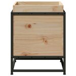 vidaXL Jardinière 40x40x50 cm bois de pin massif