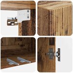 vidaXL Armoire Murale 59 x 31 x 60 cm Bois d'ingénierie Bois ancien