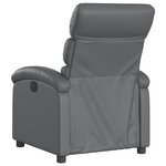 vidaXL Fauteuil inclinable gris similicuir