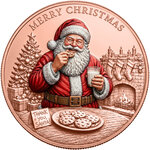 Monnaie SANTA CLAUS 5 Oz Cuivre 500 Francs Cameroon 2026 (PRÉCOMMANDE)