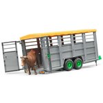 Bruder remorque à bétail avec 1 vache 1:16