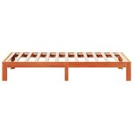 vidaXL Cadre de lit sans matelas cire marron 80x200 cm bois pin massif