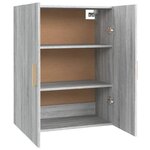 vidaXL Armoire murale suspendue Sonoma gris 69 5x34x90 cm