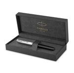 PARKER 51 Stylo Plume  Corps Résine Noire + Capuchon inox poli  Plume fine  Coffret cadeau