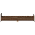 vidaXL Cadre de lit sans matelas chêne marron 75x190cm bois ingénierie