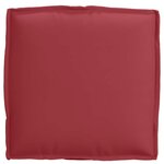 vidaXL Coussins de palette pour siège  6 pièces  rouge vin  40 x 40 x 8 cm  en tissu Oxford.