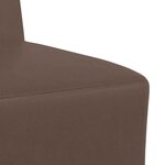 vidaXL Canapé modulaire sans accoudoirs Marron 55 cm Similicuir