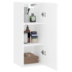 vidaXL Armoire murale blanc 34 5x34x90 cm bois d'ingénierie