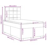 vidaXL Sommier à lattes de lit avec matelas Gris foncé 120x200cm Tissu