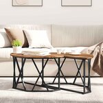 vidaXL Table basse Bois ancien 80 x 80 x 42 cm