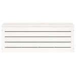vidaXL Boîte de rangement Blanc 89x36 5x33 cm Bois massif de pin