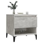 vidaXL Tables d'appoint 2 Pièces Gris béton 50x46x50 cm Bois d'ingénierie