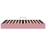 vidaXL Cadre de lit ottoman avec stockage Rose 140 x 200 cm Velours