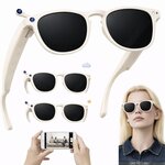 Lunettes caméra NASA Futura - 8 Mpx 1080p  Bluetooth 5.4  IA vocale - Blanc / Graphite