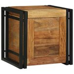 vidaXL Coffres de rangement 40 x 40 x 40 cm Bois d'acacia massif