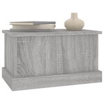 vidaXL Boîte de rangement sonoma gris 50x30x28 cm bois d'ingénierie