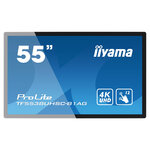 Iiyama prolite tf5538uhsc-b1ag écran plat interactif 139 7 cm (55") led 420 cd/m² 4k ultra hd noir écran tactile 24/7