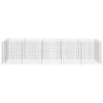 vidaXL Lit surélevé à gabion Acier galvanisé 450x90x100 cm