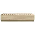 vidaXL Cadre de lit sans matelas chêne sonoma 90x190 cm