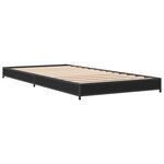 vidaXL Cadre de lit sans matelas noir 100x200 cm