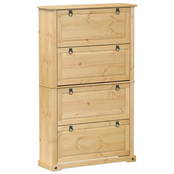 vidaXL Armoire à chaussures Corona 99x32x163 5 cm bois de pin massif
