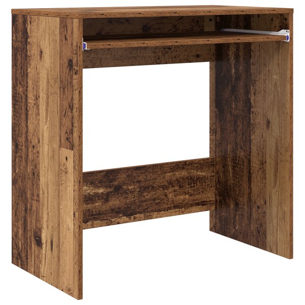 vidaXL Bureau d'écriture Vieux bois Bois d'ingénierie Standard Rangement