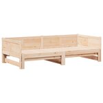 vidaXL Lit escamotable 90x200 cm bois massif pin