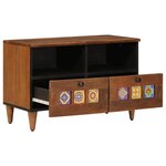 vidaXL Table basse Marron 80 x 54 x 40 cm Bois de mangue massif