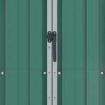 vidaXL Abri de jardin Vert 116x45x175 cm Acier galvanisé