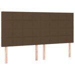 vidaXL Sommier à lattes de lit avec matelas Marron foncé 200x200 cm