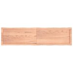 vidaXL Dessus de table bois massif traité bordure assortie