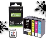 27XL - Réveil - Pack de 4 Cartouches D'encre Noir/Cyan/Magenta/ Jaune - Grande capacité
