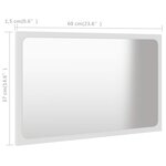 vidaXL Ensemble de meubles salle de bain 2 Pièces blanc bois d'ingénierie