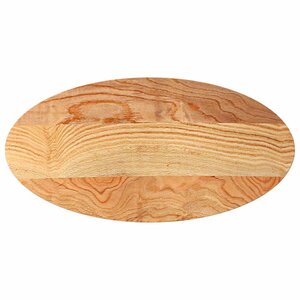 vidaXL Dessus de table 100x50x2 cm bois de chêne massif ovale