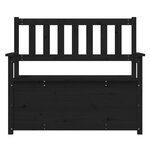 Banc banquette 112 5 x 51 5 x 96 5 cm bois de pin massif noir 02_0010646
