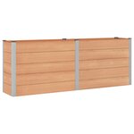 vidaXL Jardinière surélevée Marron 250 x 50 x 91 cm
