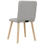 vidaXL Chaises à manger lot de 4 gris nuage tissu