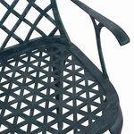 vidaXL Chaise de jardin Vert 61 x 60 5 x 93cm Aluminium