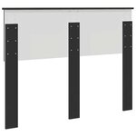 vidaXL Tête de lit Chêne noir 120 cm Bois d'ingénierie