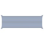 vidaXL Voile d'ombre Bleu et Blanc 2 x 6 m 100   polyester Oxford