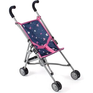 Bayer Chic 2000 601-33 - Mini-Buggy ROMA Papillons rose bleu pour poupée
