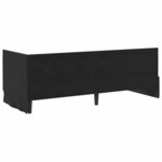 vidaXL Cadre de lit d'angle avec matelas 2 Pièces Noir Velours