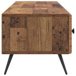 vidaXL Meuble TV Bois ancien 147 x 34 5 x 30 cm Bois d'ingénierie